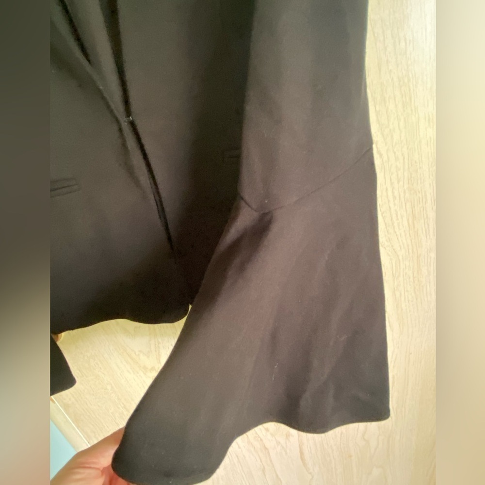Anthropologie Cartonnier Black Tailored Bell Sleeve Professional Blazer Size S - Picture 3 of 11